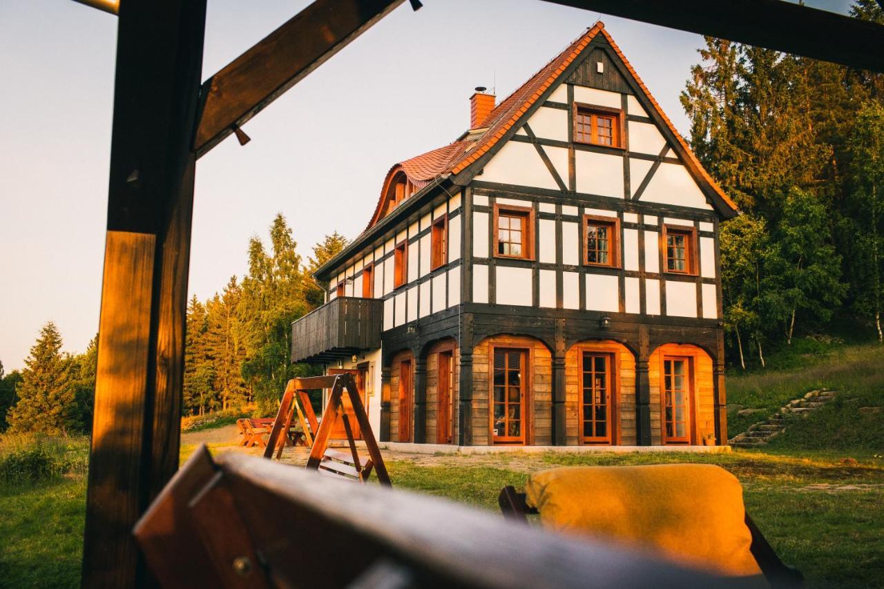Izerski Horyzont - Dom Z Balia W Lesnej Perspektywie Kopaniec Exteriér fotografie