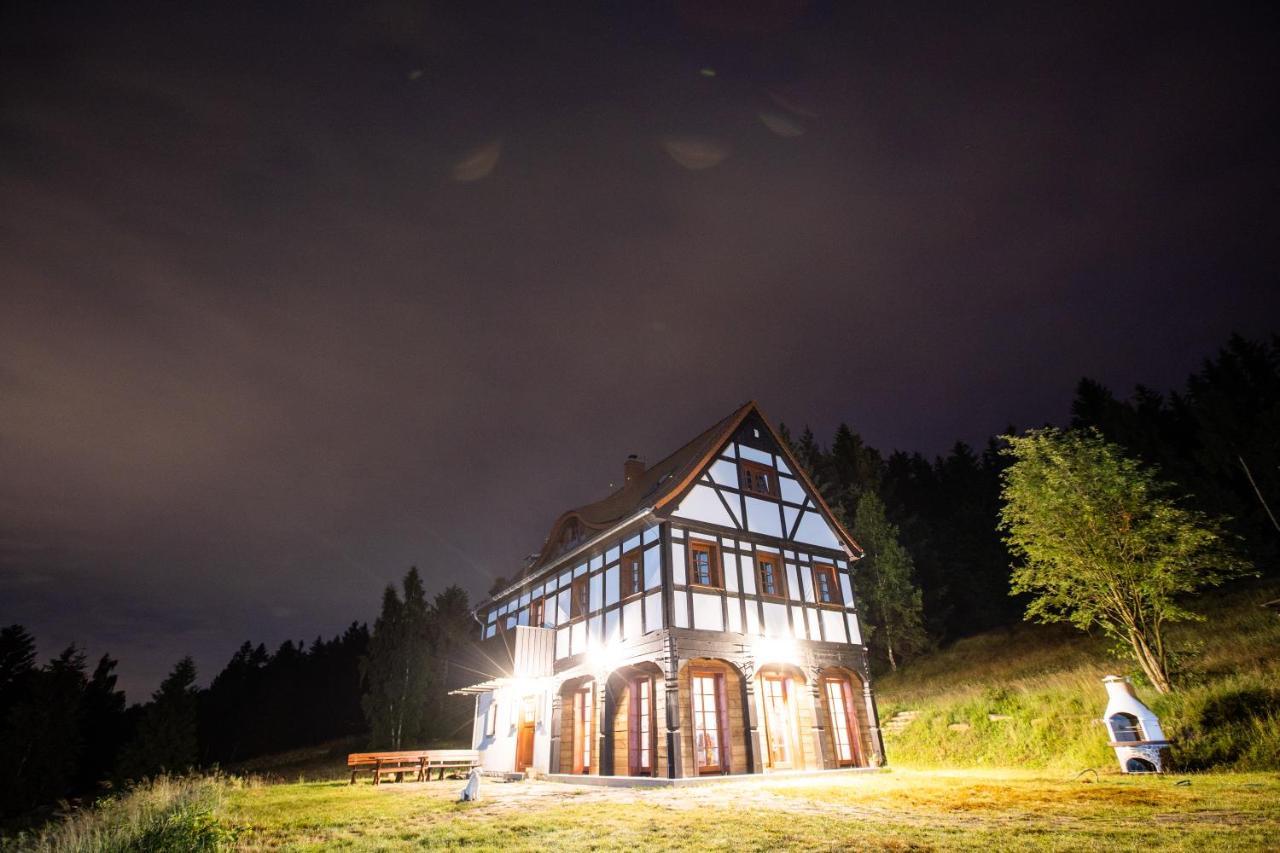 Izerski Horyzont - Dom Z Balia W Lesnej Perspektywie Kopaniec Exteriér fotografie